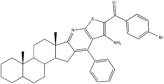 (10-amino-4a,6a-dimethyl-11-phenyl-2,3,4,4a,4b,5,6,6a,12,12a,12b,13,14,14a-tetradecahydro-1H-naphtho[2',1':4,5]indeno[1,2-b]thieno[3,2-e]pyridin-9-yl)(4-bromophenyl)methanone|