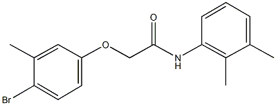2-[(4-bromo-3-methylphenyl)oxy]-N-(2,3-dimethylphenyl)acetamide,,结构式