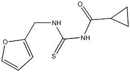 N-(cyclopropylcarbonyl)-N'-(2-furylmethyl)thiourea,,结构式