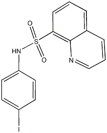 N-(4-iodophenyl)-8-quinolinesulfonamide,,结构式