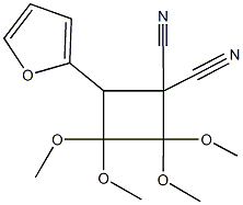 4-(2-furyl)-2,2,3,3-tetramethoxy-1,1-cyclobutanedicarbonitrile