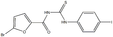 N-(5-bromo-2-furoyl)-N'-(4-iodophenyl)thiourea Struktur