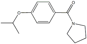 isopropyl 4-(1-pyrrolidinylcarbonyl)phenyl ether Structure