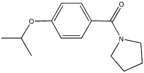 isopropyl 4-(1-pyrrolidinylcarbonyl)phenyl ether,,结构式