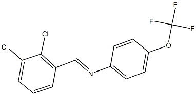 N-(2,3-dichlorobenzylidene)-N-[4-(trifluoromethoxy)phenyl]amine,,结构式