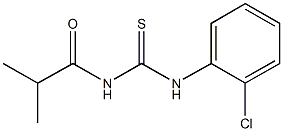 N-(2-chlorophenyl)-N'-isobutyrylthiourea Struktur