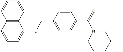 3-methyl-1-{4-[(1-naphthyloxy)methyl]benzoyl}piperidine|