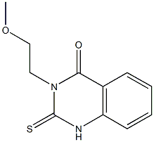 3-(2-methoxyethyl)-2-thioxo-2,3-dihydro-4(1H)-quinazolinone 化学構造式