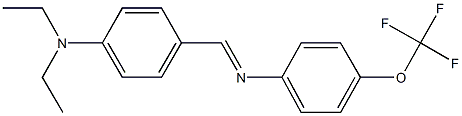 N-[4-(diethylamino)benzylidene]-N-[4-(trifluoromethoxy)phenyl]amine Struktur