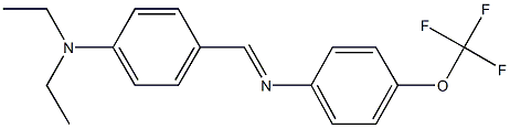 N-[4-(diethylamino)benzylidene]-N-[4-(trifluoromethoxy)phenyl]amine 化学構造式