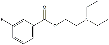 2-(diethylamino)ethyl 3-fluorobenzoate Structure