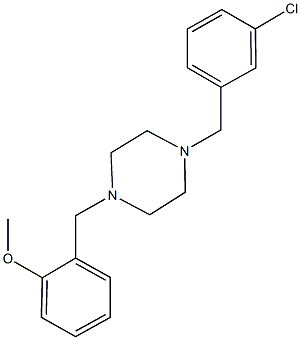 2-{[4-(3-chlorobenzyl)-1-piperazinyl]methyl}phenyl methyl ether