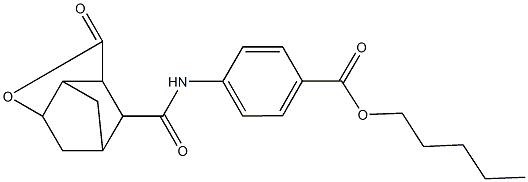  pentyl 4-{[(5-oxo-4-oxatricyclo[4.2.1.0~3,7~]non-9-yl)carbonyl]amino}benzoate