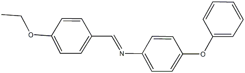 N-(4-ethoxybenzylidene)-N-(4-phenoxyphenyl)amine 结构式