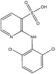 2-(2,6-dichloroanilino)-3-pyridinesulfonic acid Structure