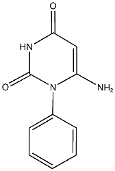 6-amino-1-phenyl-2,4(1H,3H)-pyrimidinedione 结构式