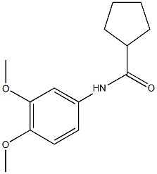 N-(3,4-dimethoxyphenyl)cyclopentanecarboxamide Structure