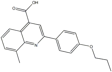 8-methyl-2-(4-propoxyphenyl)-4-quinolinecarboxylic acid|