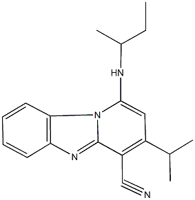 1-(sec-butylamino)-3-isopropylpyrido[1,2-a]benzimidazole-4-carbonitrile Structure