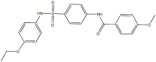 N-{4-[(4-ethoxyanilino)sulfonyl]phenyl}-4-methoxybenzamide Structure