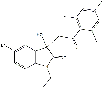 5-bromo-1-ethyl-3-hydroxy-3-(2-mesityl-2-oxoethyl)-1,3-dihydro-2H-indol-2-one