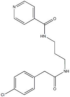 N-(3-{[2-(4-chlorophenyl)acetyl]amino}propyl)isonicotinamide Structure