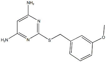 2-({[3-(methyloxy)phenyl]methyl}sulfanyl)pyrimidine-4,6-diamine Structure