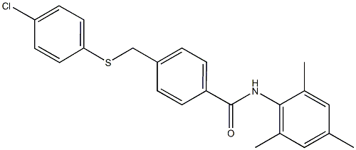 4-{[(4-chlorophenyl)sulfanyl]methyl}-N-mesitylbenzamide|