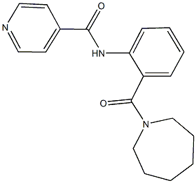  N-[2-(1-azepanylcarbonyl)phenyl]isonicotinamide