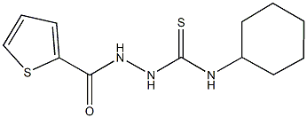 N-cyclohexyl-2-(2-thienylcarbonyl)hydrazinecarbothioamide Structure