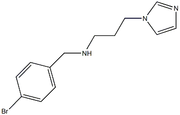 N-(4-bromobenzyl)-N-[3-(1H-imidazol-1-yl)propyl]amine Structure
