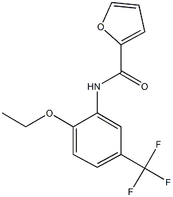 N-[2-ethoxy-5-(trifluoromethyl)phenyl]-2-furamide Struktur