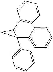 (1,2-diphenylcyclopropyl)benzene Structure