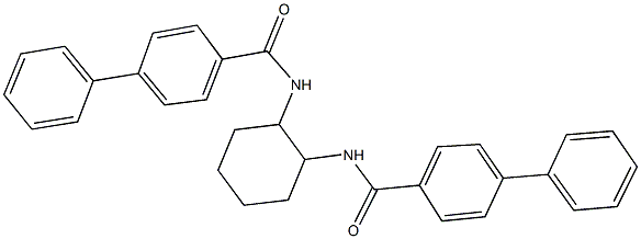 N-{2-[([1,1'-biphenyl]-4-ylcarbonyl)amino]cyclohexyl}[1,1'-biphenyl]-4-carboxamide Structure