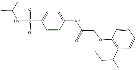 2-(2-sec-butylphenoxy)-N-{4-[(isopropylamino)sulfonyl]phenyl}acetamide Structure