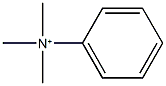 N,N,N-trimethylbenzenaminium,,结构式