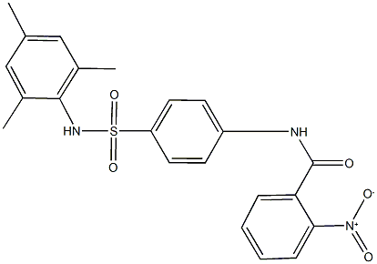 2-nitro-N-{4-[(mesitylamino)sulfonyl]phenyl}benzamide Structure