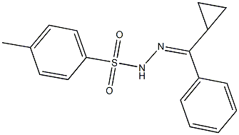 N'-[cyclopropyl(phenyl)methylene]-4-methylbenzenesulfonohydrazide Struktur