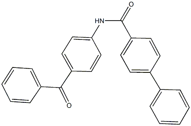 N-(4-benzoylphenyl)[1,1'-biphenyl]-4-carboxamide 结构式