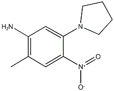 1-{5-amino-2-nitro-4-methylphenyl}pyrrolidine,,结构式