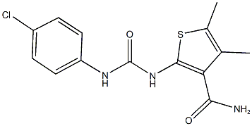 2-{[(4-chloroanilino)carbonyl]amino}-4,5-dimethylthiophene-3-carboxamide