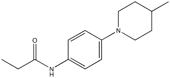 N-[4-(4-methyl-1-piperidinyl)phenyl]propanamide Struktur