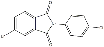 5-bromo-2-(4-chlorophenyl)-1H-isoindole-1,3(2H)-dione Structure