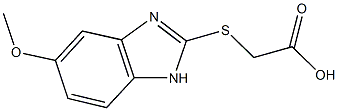 [(5-methoxy-1H-benzimidazol-2-yl)sulfanyl]acetic acid Struktur