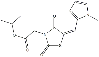 isopropyl {5-[(1-methyl-1H-pyrrol-2-yl)methylene]-2,4-dioxo-1,3-thiazolidin-3-yl}acetate