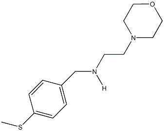 N-[4-(methylsulfanyl)benzyl]-N-[2-(4-morpholinyl)ethyl]amine Structure