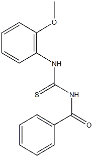 N-benzoyl-N'-(2-methoxyphenyl)thiourea Structure