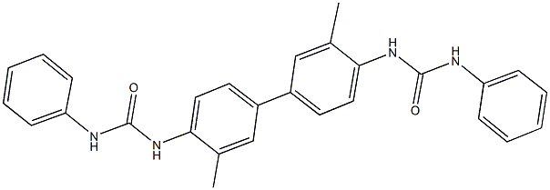 N-{4'-[(anilinocarbonyl)amino]-3,3'-dimethyl[1,1'-biphenyl]-4-yl}-N'-phenylurea Structure