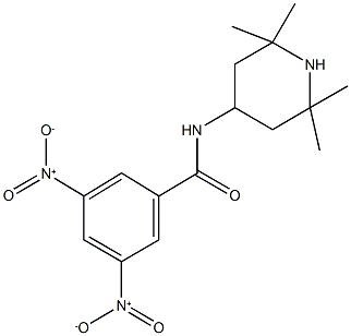 3,5-bisnitro-N-(2,2,6,6-tetramethyl-4-piperidinyl)benzamide Structure