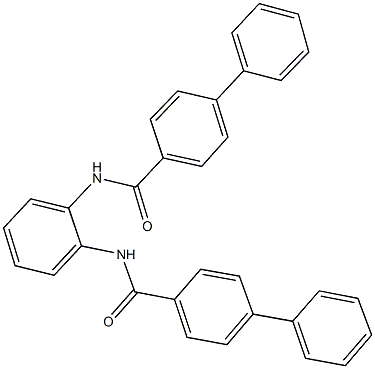 N-{2-[([1,1'-biphenyl]-4-ylcarbonyl)amino]phenyl}[1,1'-biphenyl]-4-carboxamide,,结构式